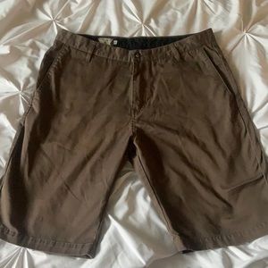 Lightly worn Volcom brown shorts